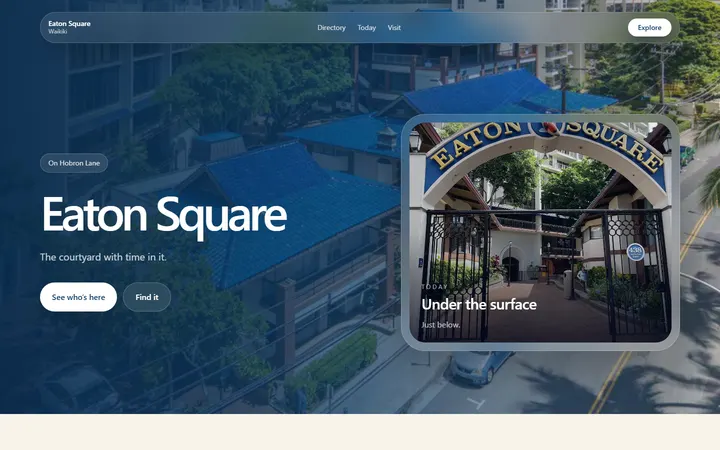 Eaton Square Hawaii, built by APT Enter