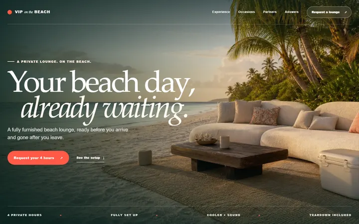 VIP on the Beach, built by APT Enter